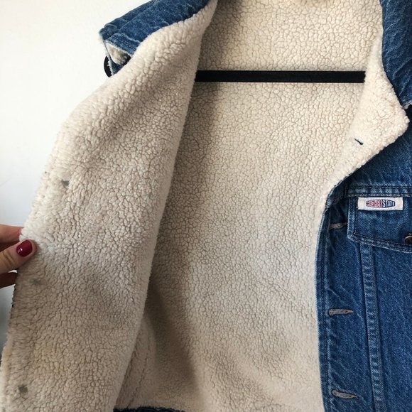 Vintage Sherpa Denim Vest 🐑✨ - Picture 3 of 8
